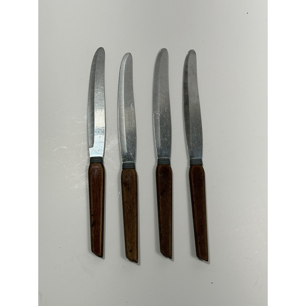Englishtown Stainless Set Of 4 Knives Hollo Honed Made In The USA Knife